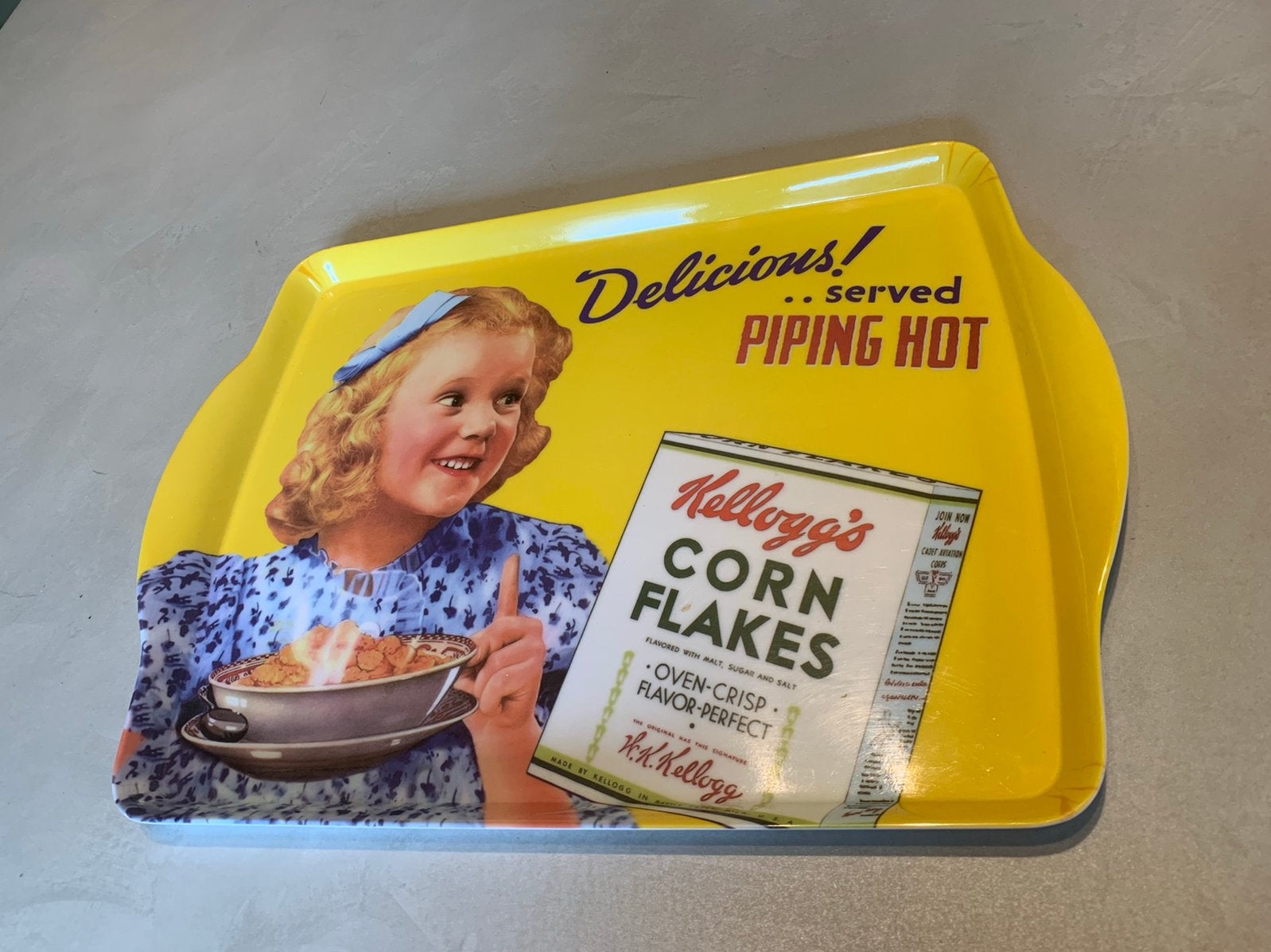Vintage plateau Kelloggs corn flakes, Verzamelen, Ophalen of Verzenden