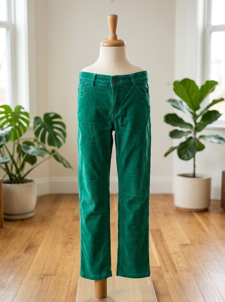 Prachtige groene corduroy broek Filou en Friends maat 152, Kinderen en Baby's, Broek, Gebruikt, Meisje, Ophalen of Verzenden