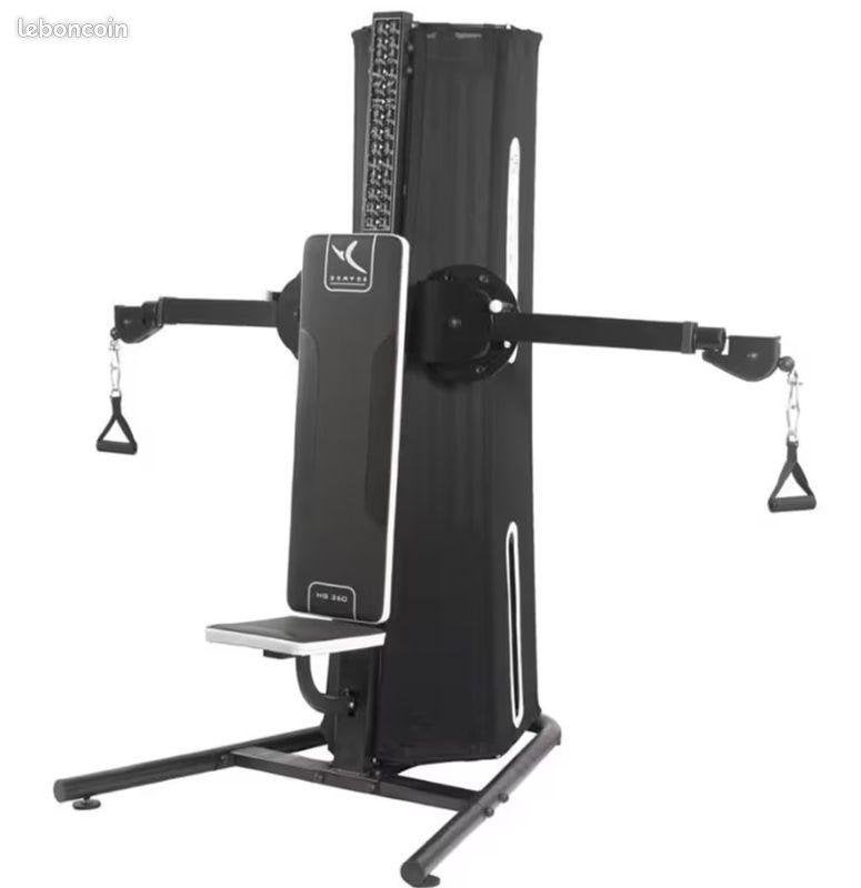 banc +bar +150kg, mat. muscu, fitness, row, HG 360 + access., Sport en Fitness, Ophalen, Nieuw, Buik, Kettlebell