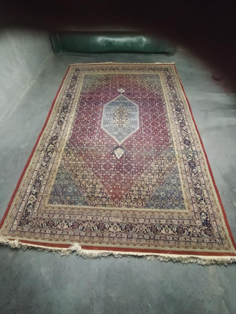 antiek Tapijt Oosters, handgeknoop,, Ophalen