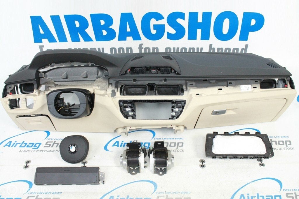 Airbag kit Tableau de bord beige BMW 5 serie G30, Enlèvement ou Envoi, Utilisé