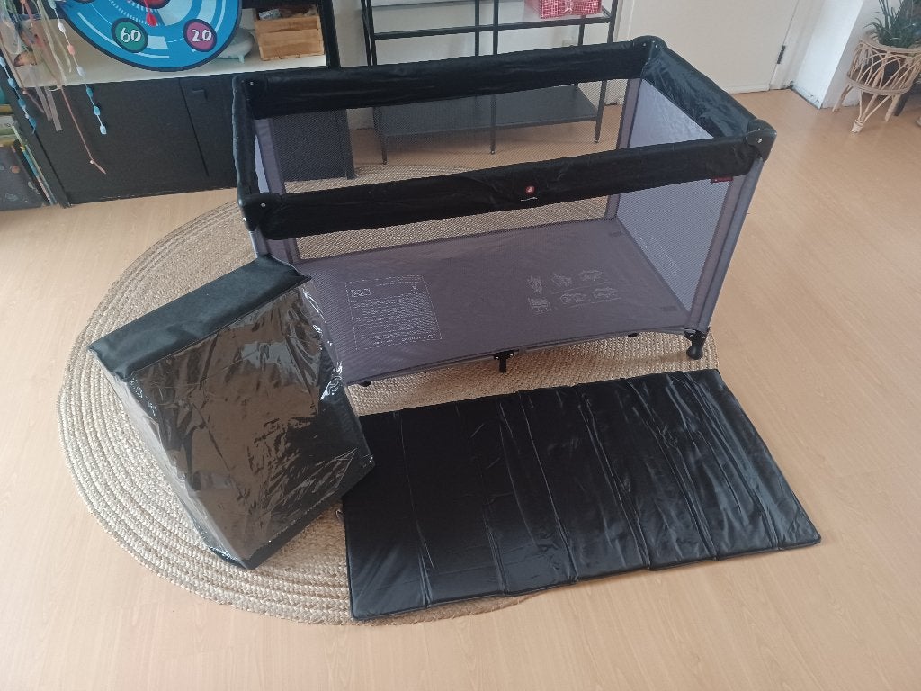 Lit de voyage TOPMARK Charlie + Matras, Matelas, Moins de 70 cm, Enlèvement, Utilisé