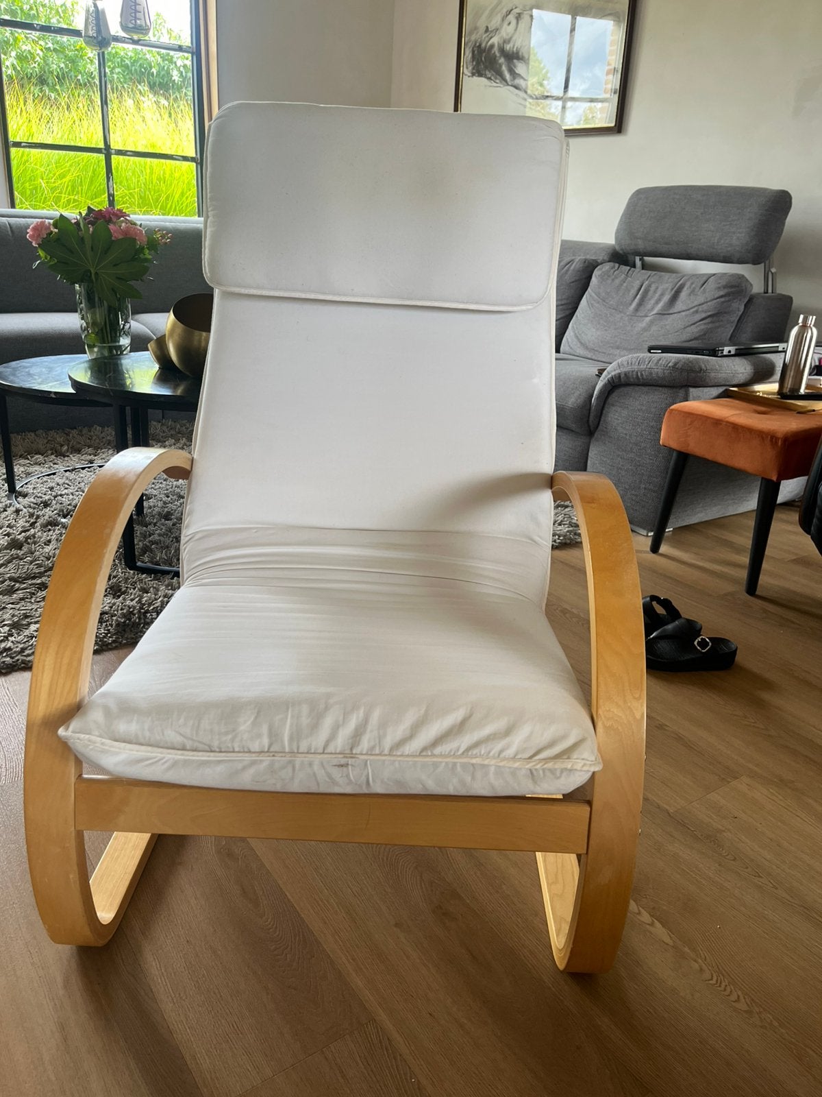 Relaxzetel, Huis en Inrichting, Ophalen, Hout, Gebruikt, Minder dan 75 cm