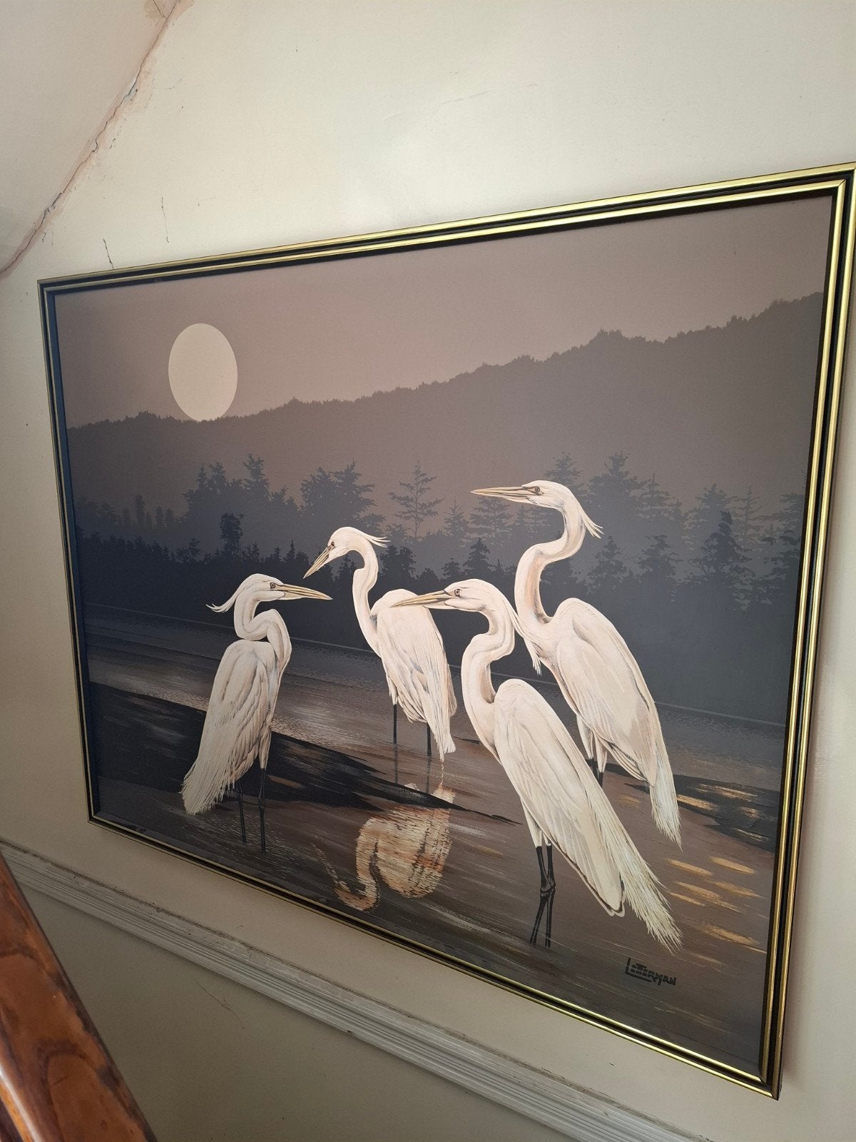 Mooi groot schilderij Letterman, Ophalen