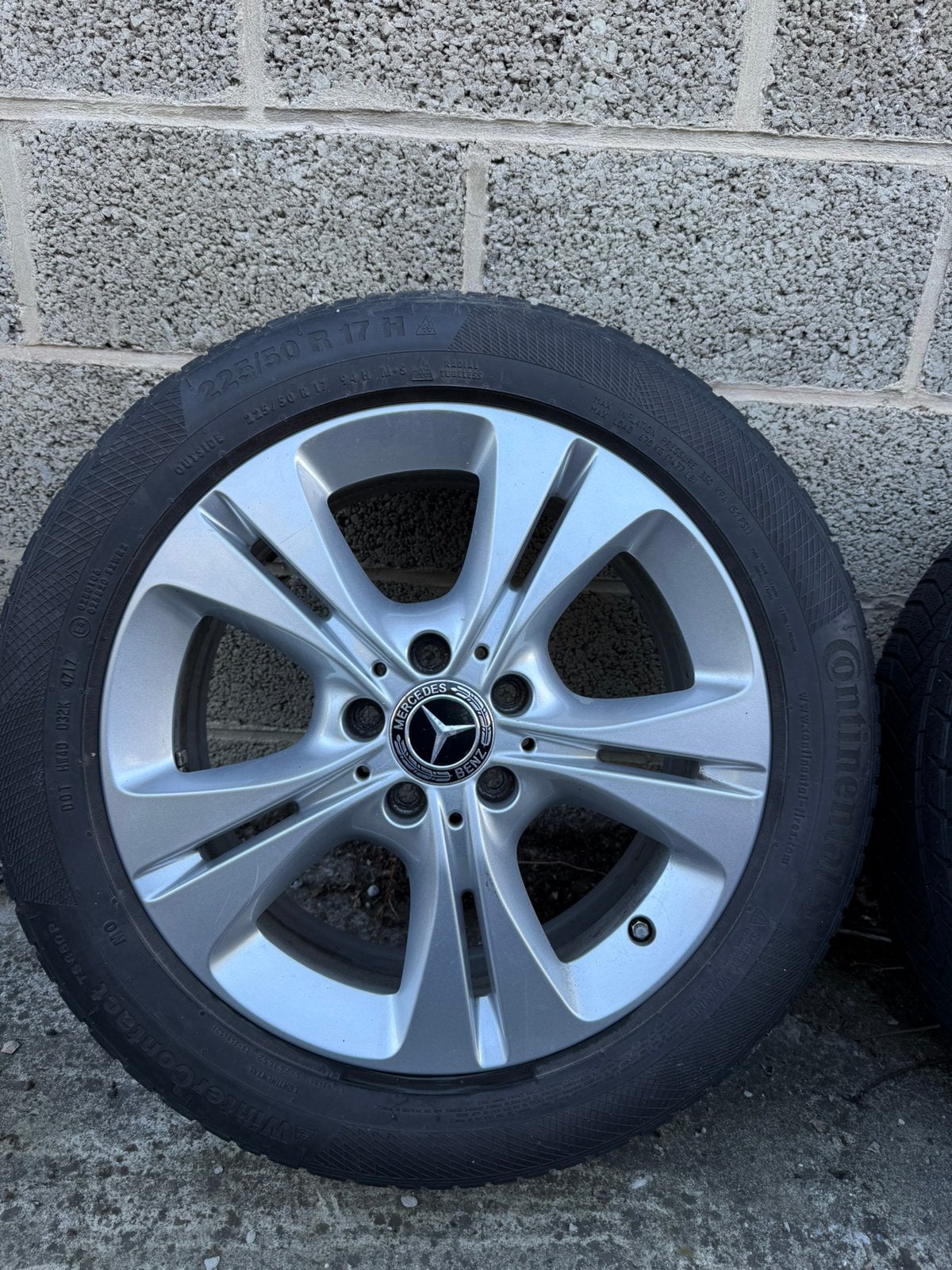 Jantes et pneus originales pour Mercedes 17 pouces, Enlèvement ou Envoi