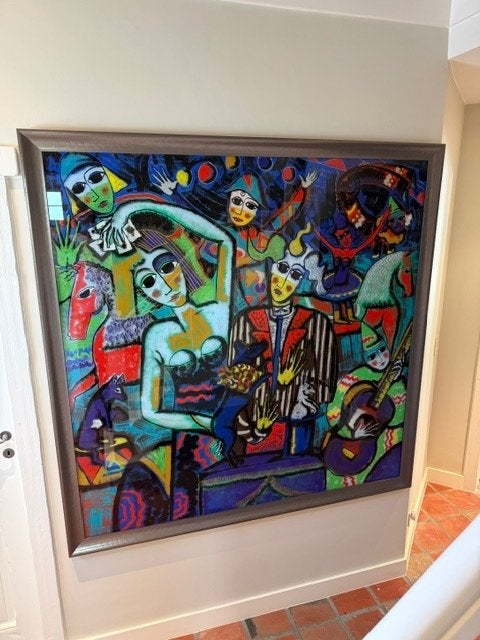 Kunstwerk / Schilderij op glas Chapellier 160/160, Ophalen