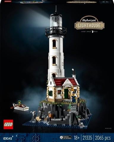 Lego vuurtoren, lighthouse met licht, Ophalen, Zo goed als nieuw, Complete set, Lego