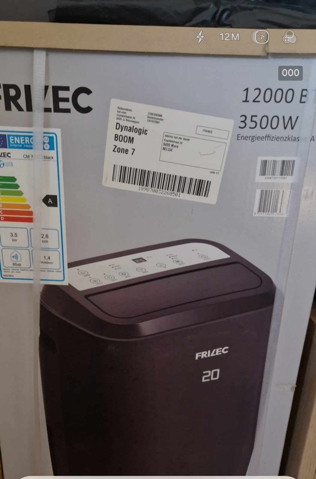 Airco nieuw, Enlèvement, Neuf, Climatiseur mobile