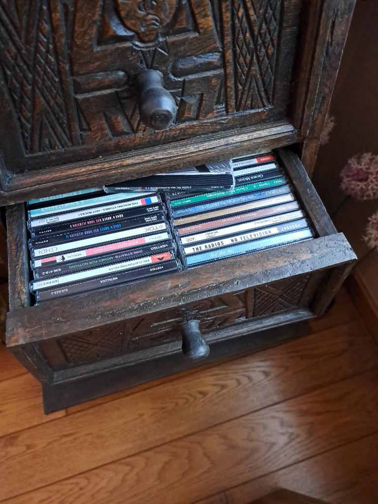 Exotische CD-kast, Enlèvement, Utilisé, Bois, CD