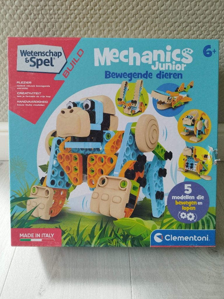 Wetenschap & Spel : Mechanics Junior, bewegende dieren, Hobby en Vrije tijd, Een of twee spelers, Ophalen of Verzenden, Gebruikt