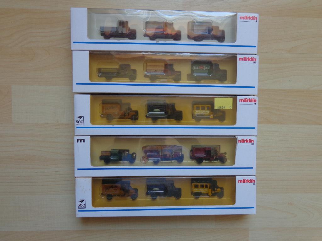 Marklin ho Old Timer Lot de 5 Coffrets de Véhicules, Enlèvement ou Envoi, Comme neuf, Autres types, Märklin