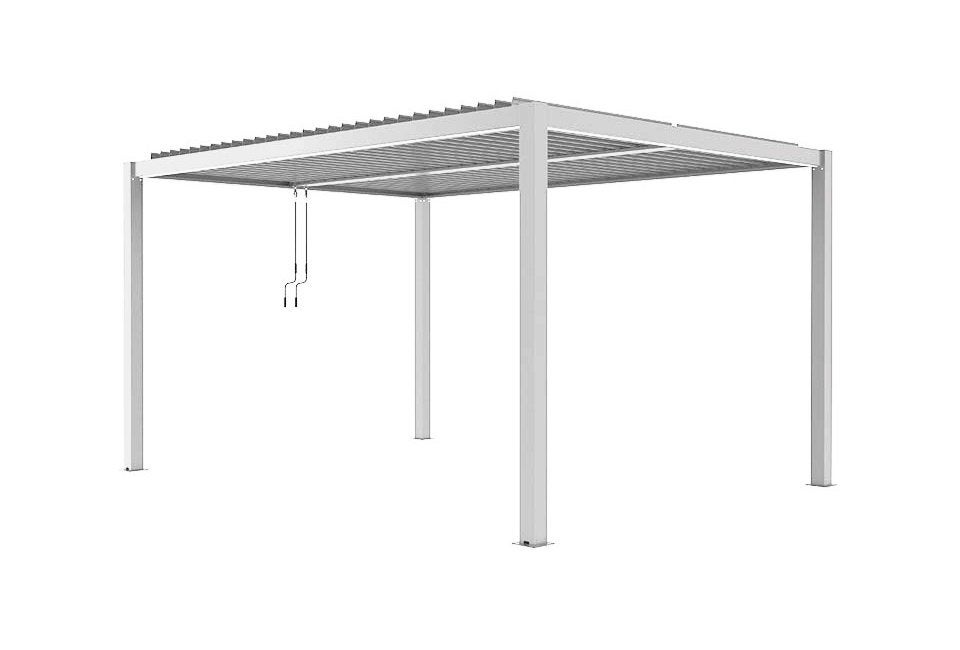 Aluminium pergola 3x3m wit, Jardin & Terrasse, Verrières, Neuf, Autres types, Envoi