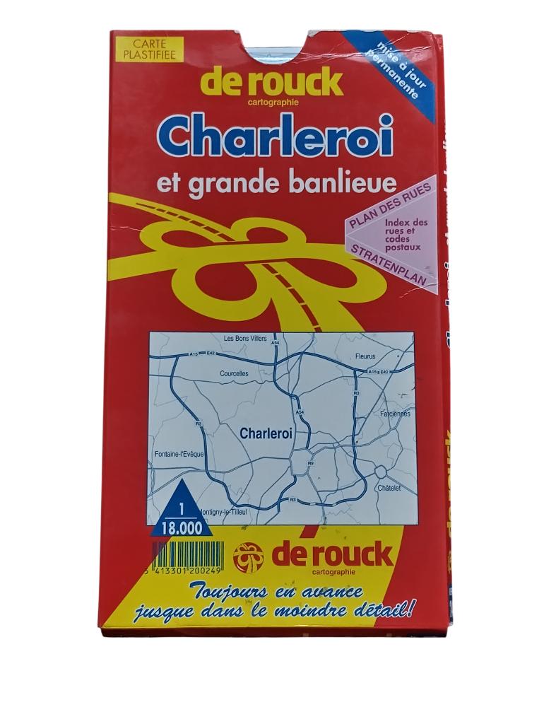 De Rouck cartographie Charleroi grande banlieue 1998 vintage, Livres, Belgique, Enlèvement, Utilisé, Autres types