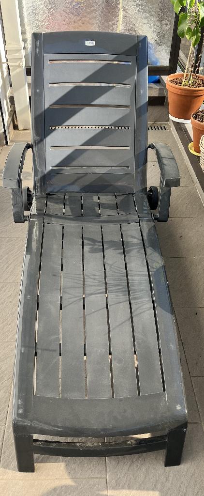 Chaise longue Jardin, Jardin & Terrasse, Chaises longues, Enlèvement, Utilisé, Plastique, Mobile