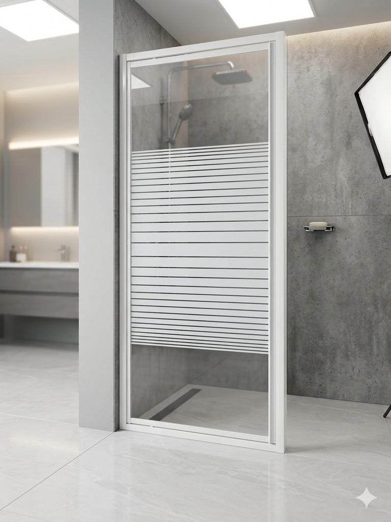 Porte de douche en verre sérigraphié — 190 x 81 cm, Enlèvement ou Envoi, Verre, Douche