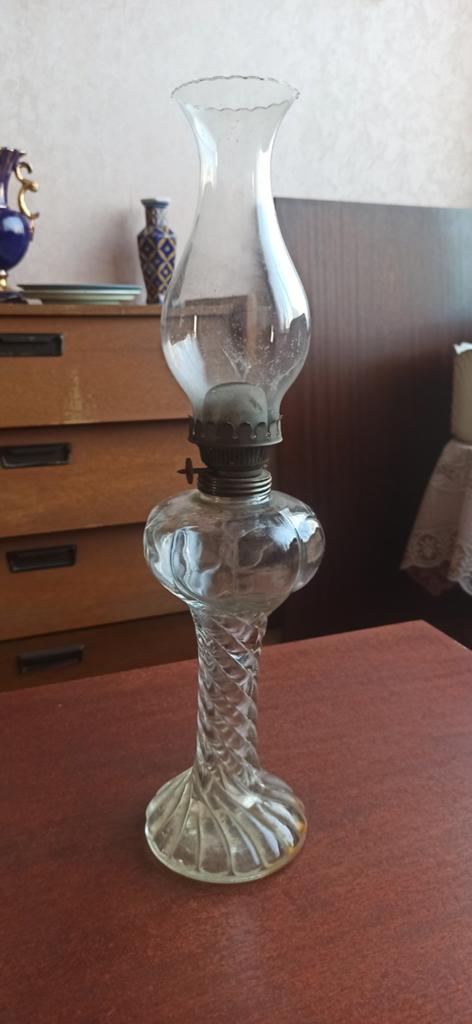 Glazen olielamp, Ophalen of Verzenden