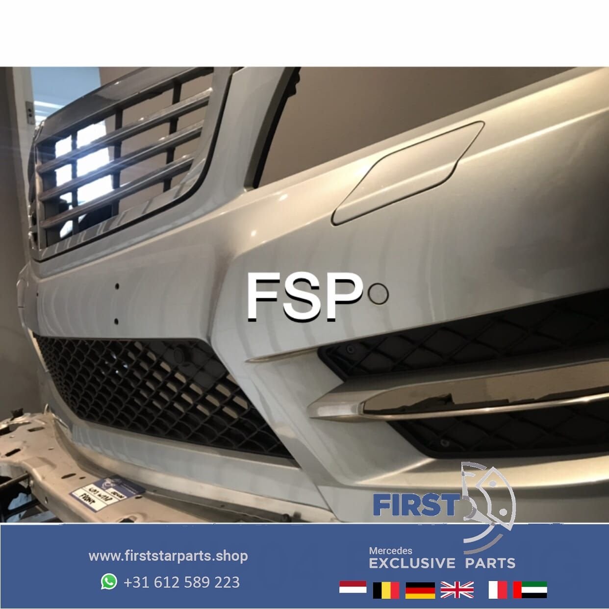 W204 C204 Mercedes C Klasse FACELIFT AMG VOORBUMPER COMPLEET, Autos : Pièces & Accessoires, Carrosserie & Tôlerie, Utilisé, -