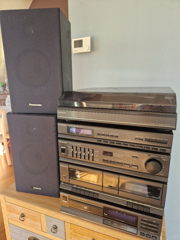 Tour hi-fi Panasonic, TV, Hi-fi & Vidéo, Enlèvement, Utilisé, Deck cassettes ou Lecteur-enregistreur de cassettes, Autres marques