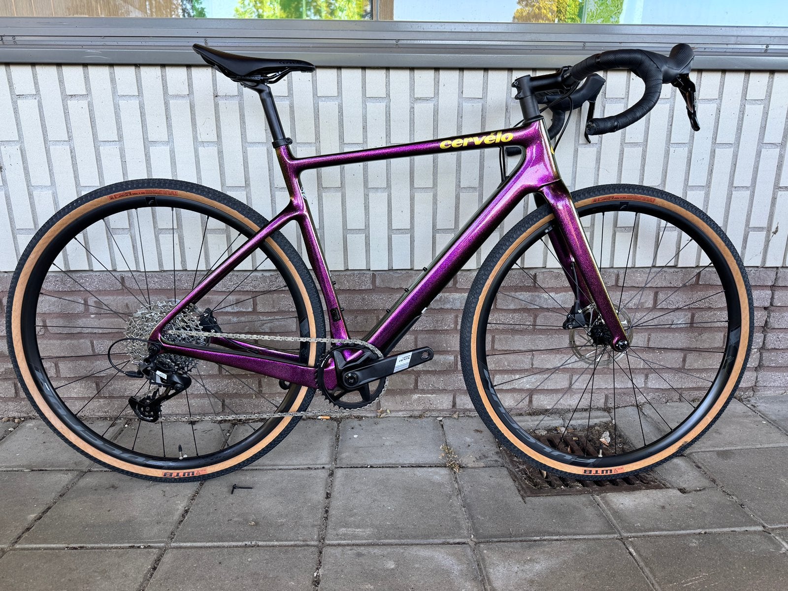 CERVÉLO ÁSPERO – PURPLE SUNSET – CARBON – 54 – SRAM APEX, Fietsen en Brommers, Ophalen of Verzenden, Zo goed als nieuw, Carbon