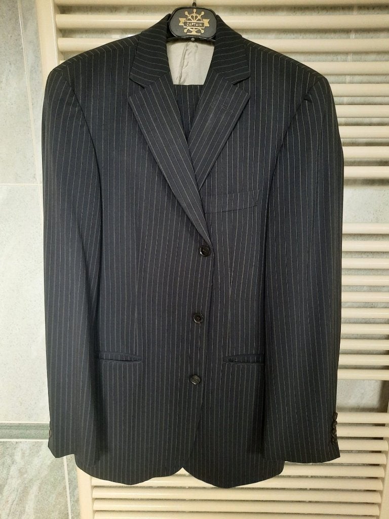 kostuum (jas + broek) Hugo Boss Maat 50, Ophalen, Maat 48/50 (M), Zwart, Hugo Boss