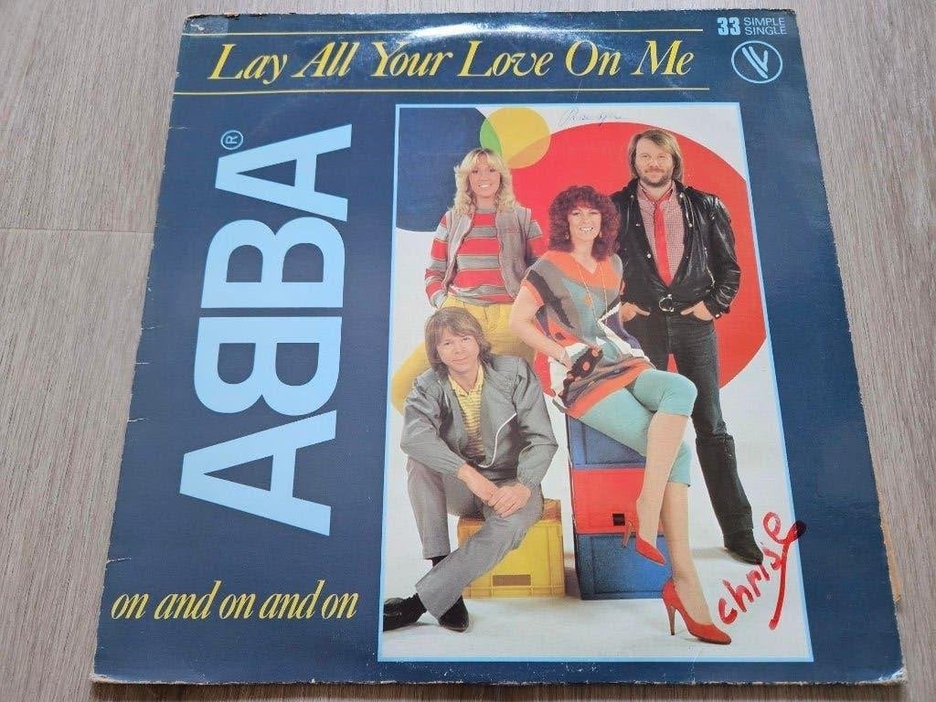 LP Maxi ABBA - Lay All Your Love On Me, Gebruikt, Pop, Ophalen of Verzenden, 12 inch