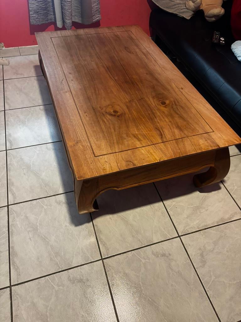 Petite table de salon. Table basse en bois, Enlèvement, Comme neuf, Rectangulaire
