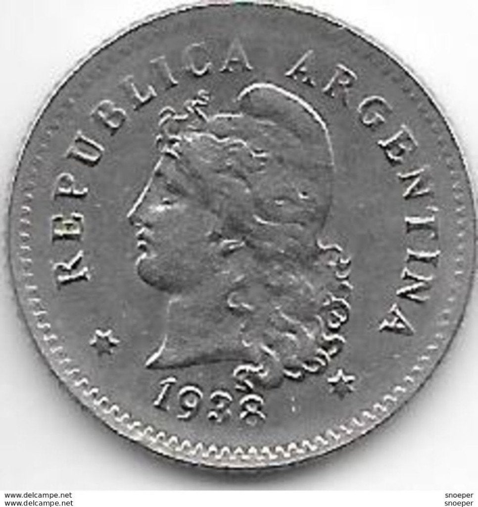 argentina 10 centavos 1938 km 35 unc, Timbres & Monnaies, Monnaies | Amérique, Envoi, Amérique du Sud, Monnaie en vrac