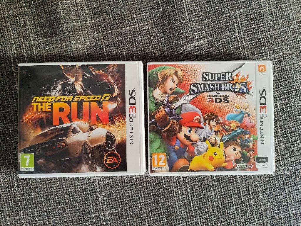 Super smash & Need for Speed 3DS, Consoles de jeu & Jeux vidéo, Jeux | Nintendo 2DS & 3DS, 1 joueur, Aventure et Action, Comme neuf