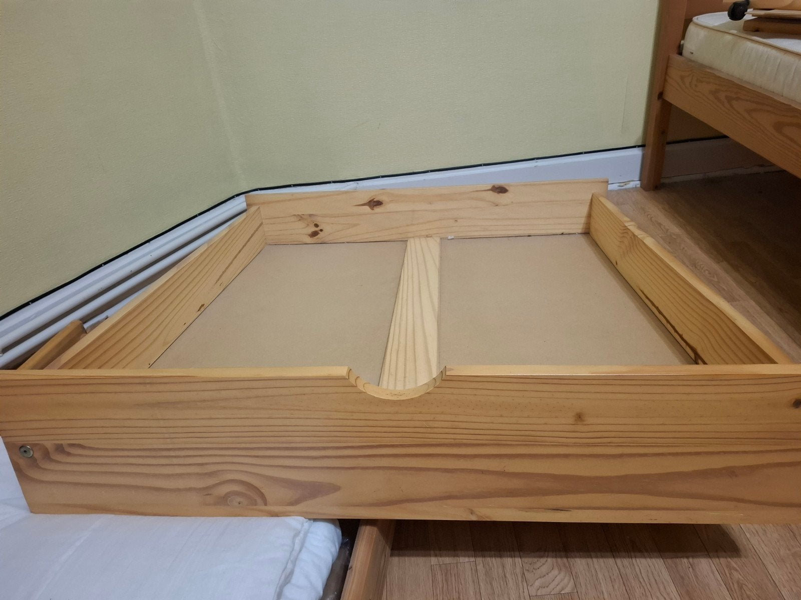tiroirs de rangement sous le lit. Pin 90/90cm Très bon état, Maison & Meubles, Enlèvement