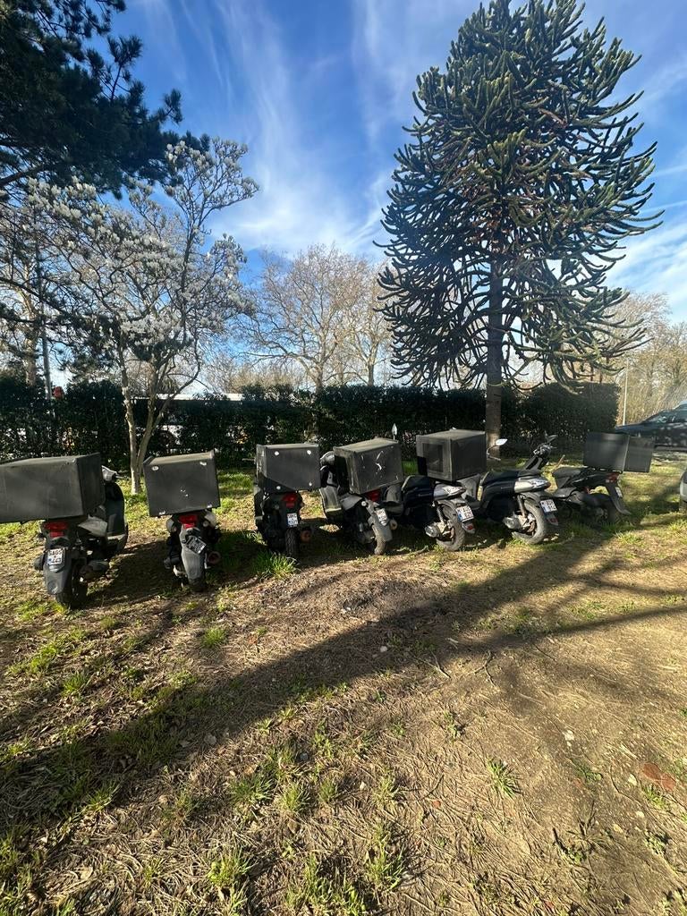 7 scooters, Enlèvement