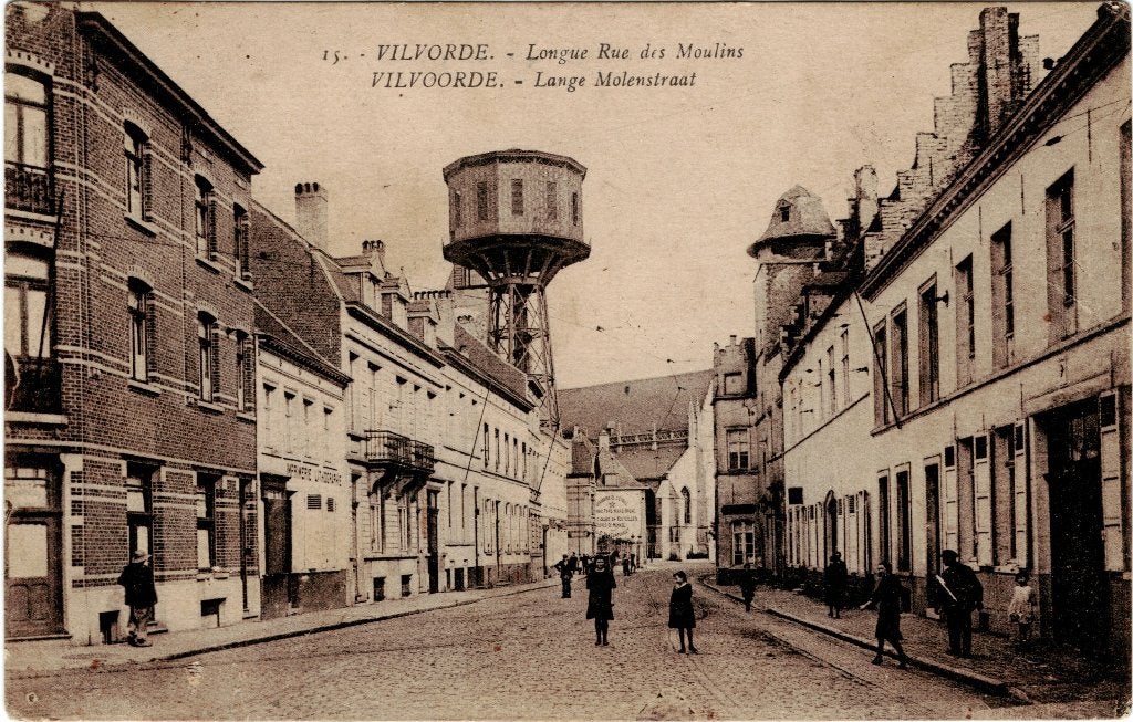 Carte postale ancienne Vilvorde Longue Rue des Moulins, Envoi, Avant 1920, Non affranchie, Brabant Flamand