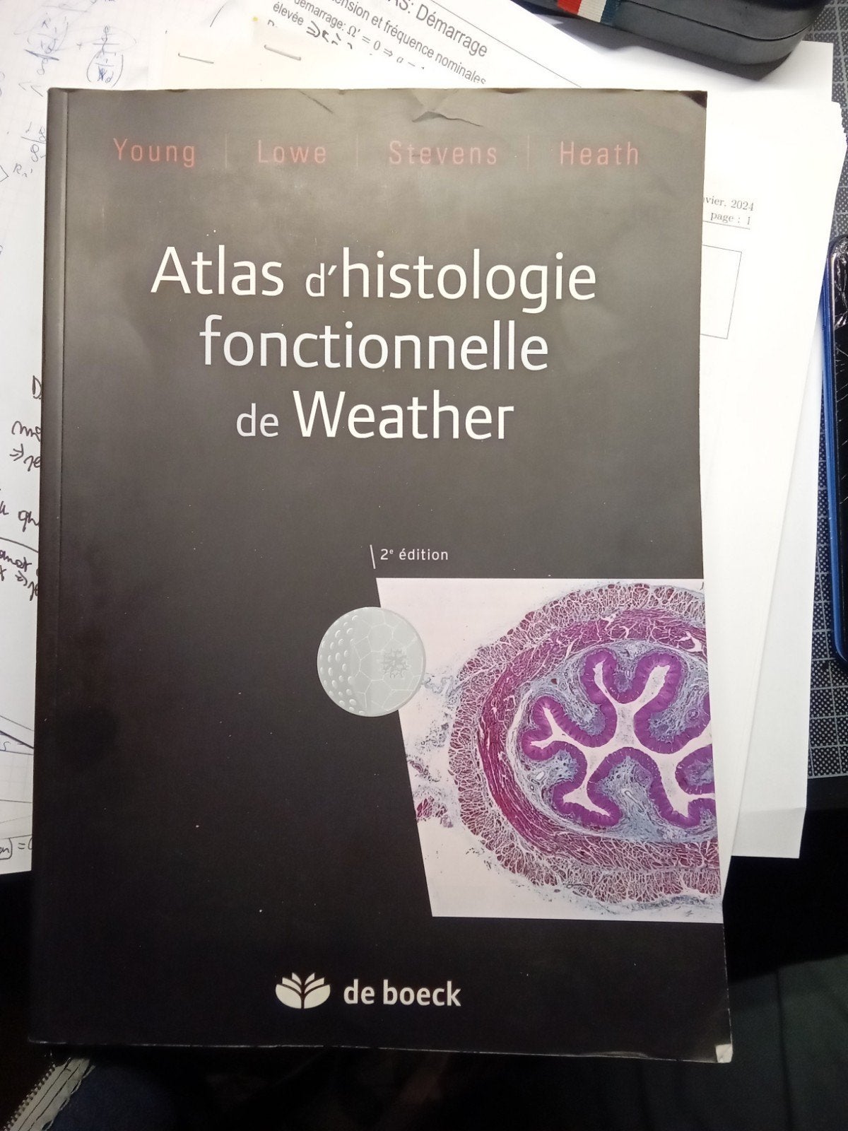 Atlas d'histologie fonctionnelle de Weather de boeck, Enlèvement