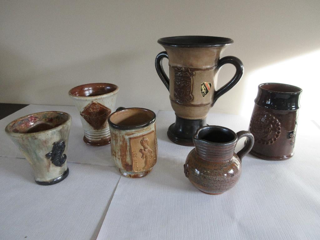 Poterie ancienne GUERIN Bouffioulx vase céramique Wavre, Antiquités & Art, Enlèvement
