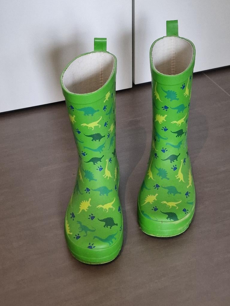 Regenlaarzen Dazzle, groen met dinoprint, maat 28, Dazzle, Ophalen of Verzenden, Laarzen, Jongen