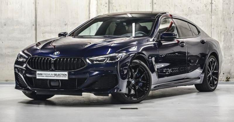 BMW 840d Gran Coupé, Auto's, BMW, Automaat, 4 deurs, Blauw, Leder