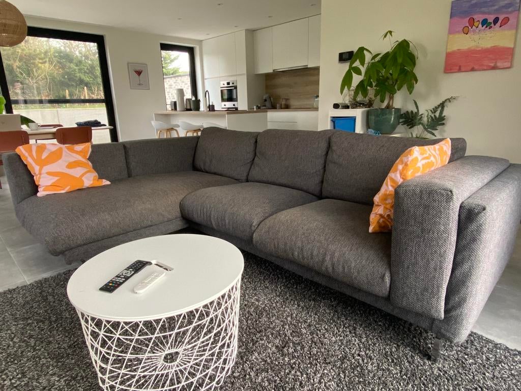 Nockeby 3-zitszetel met chaise longue, Ophalen, 250 tot 300 cm, Gebruikt, Driepersoons