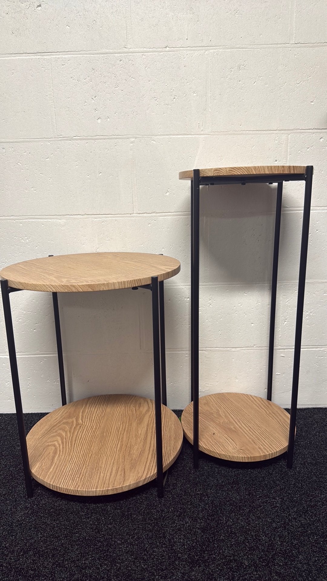 Petites tables, Rond, Comme neuf, Enlèvement, Moins de 55 cm