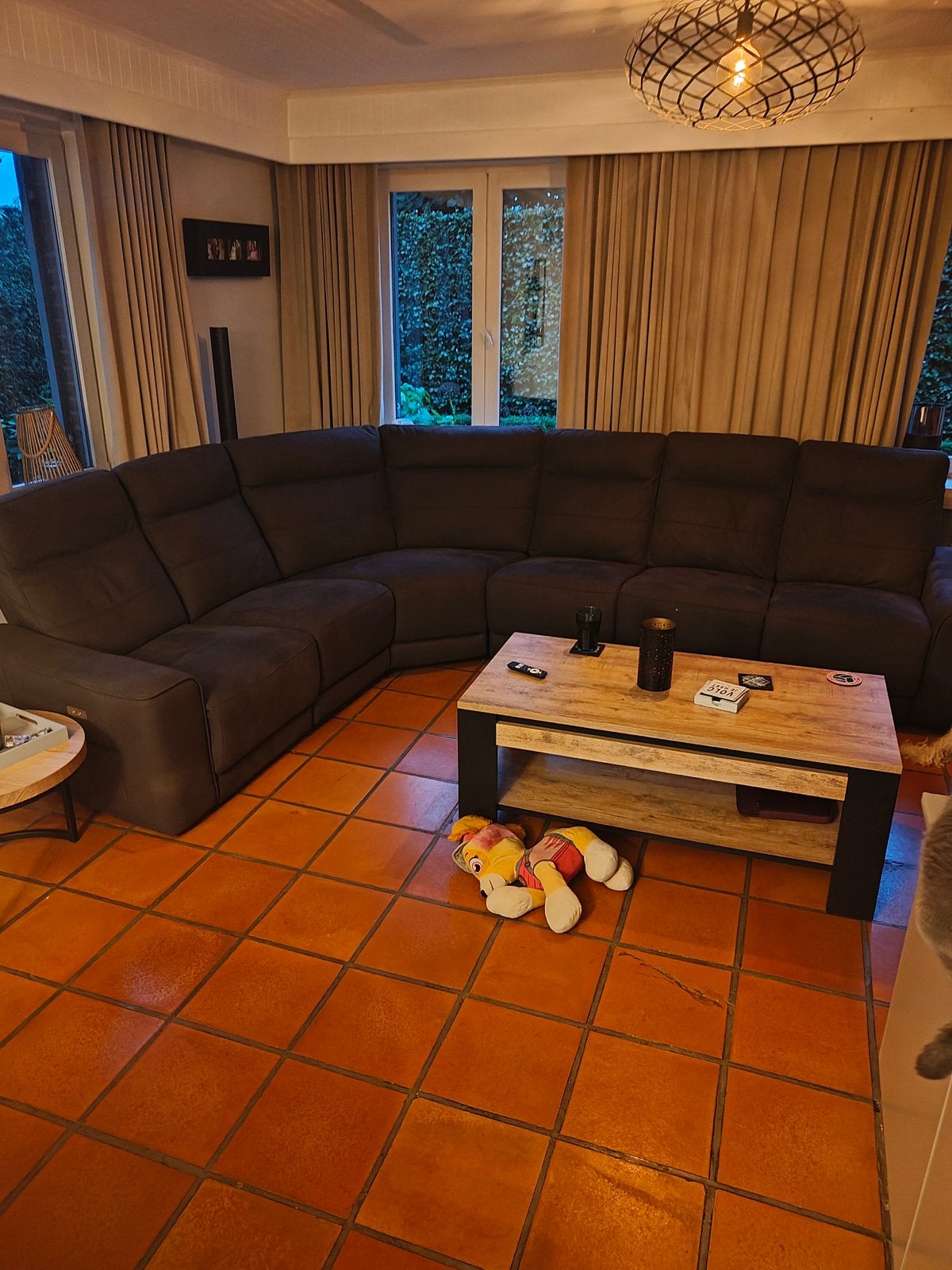 Salon en bon état, Enlèvement, Utilisé, Tissus
