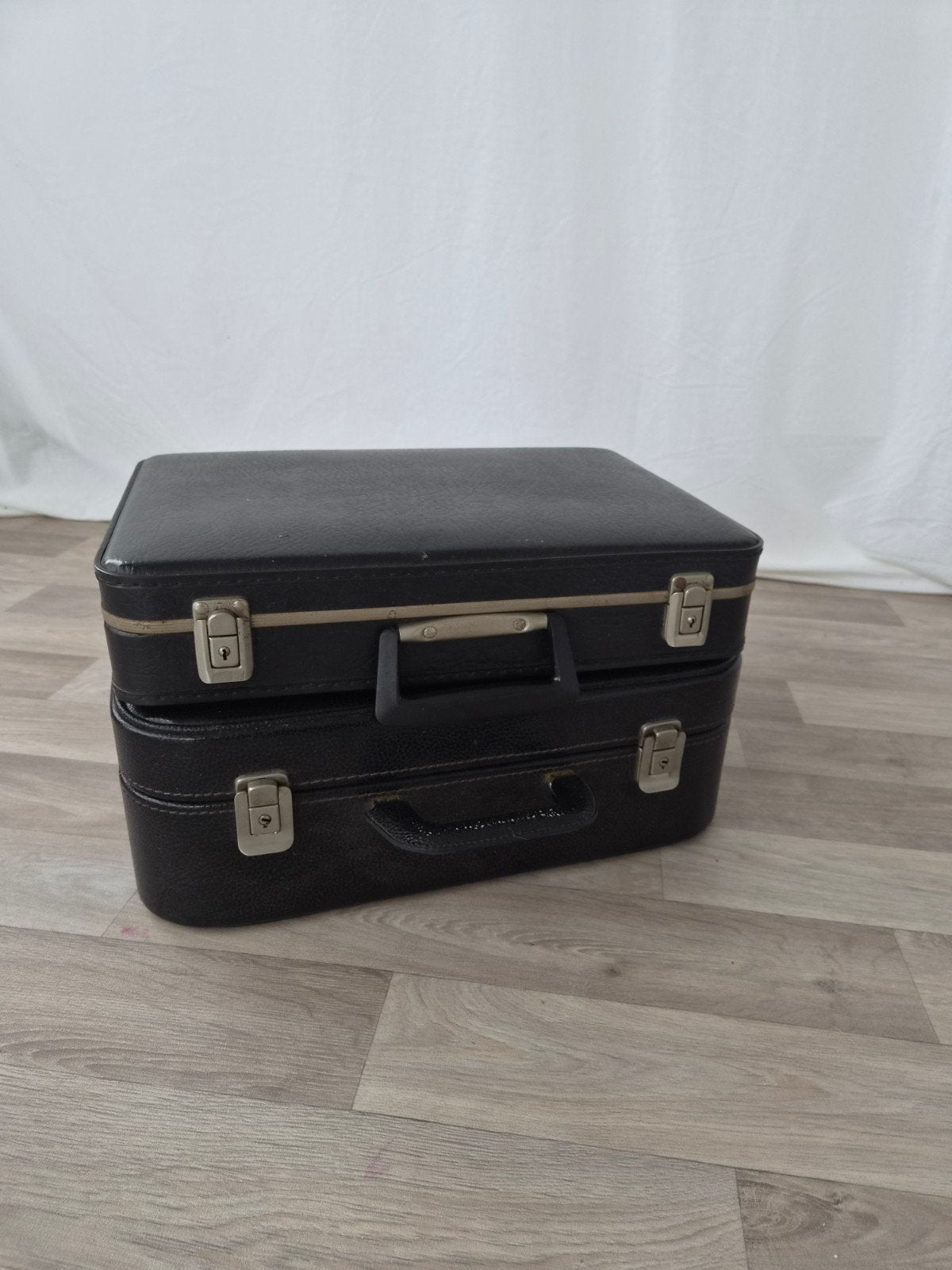 Vintage reiskoffers, Gebruikt, 50 tot 60 cm, Slot, Leer