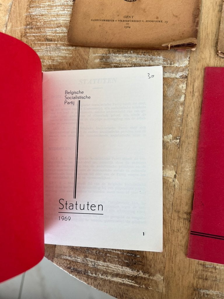 Historische documenten Belgische Socialistische Partij, Enlèvement ou Envoi, Utilisé, Société