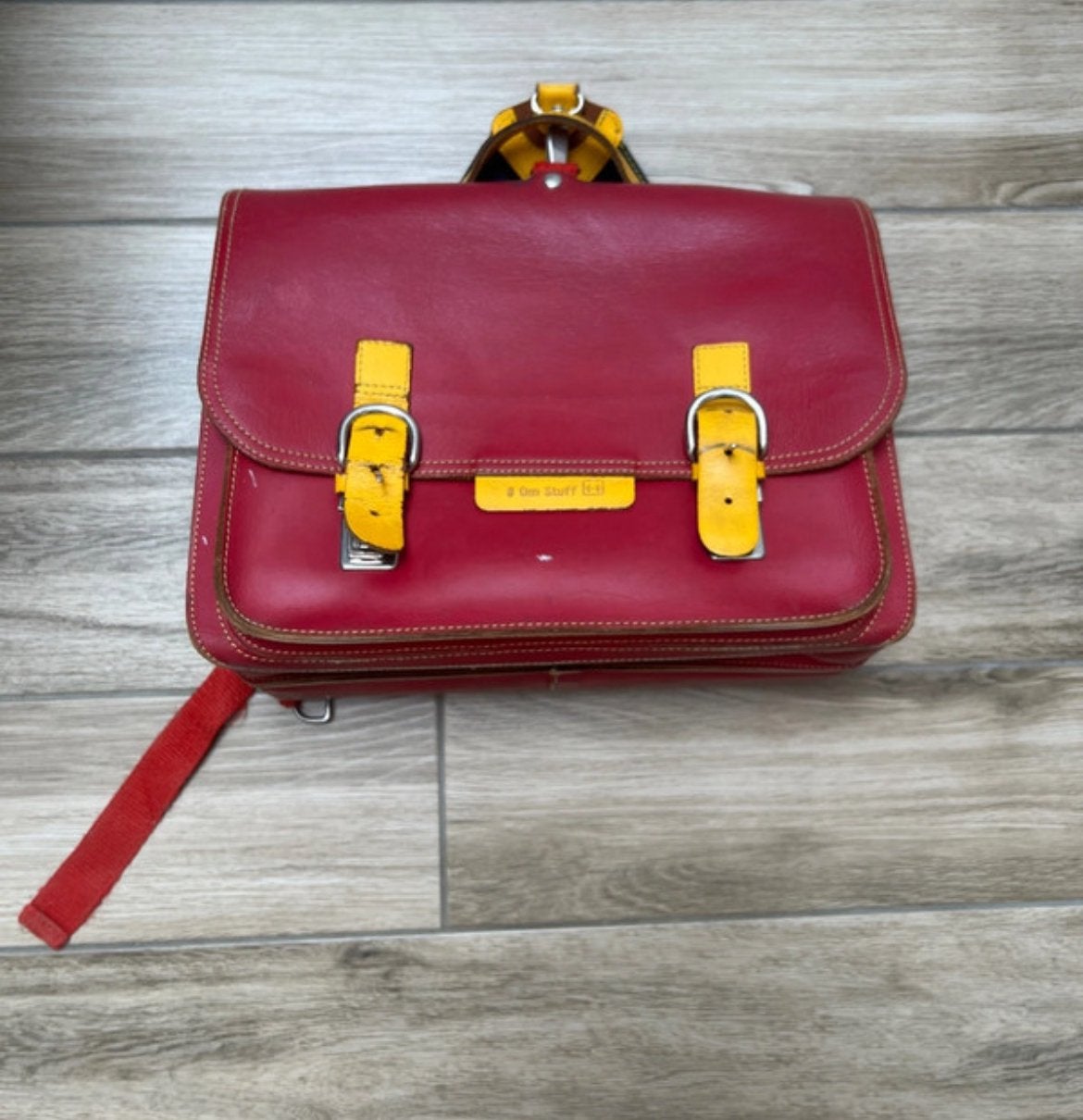 sac d'école own stuff, Cuir, 30 à 40 cm, Rose, Utilisé