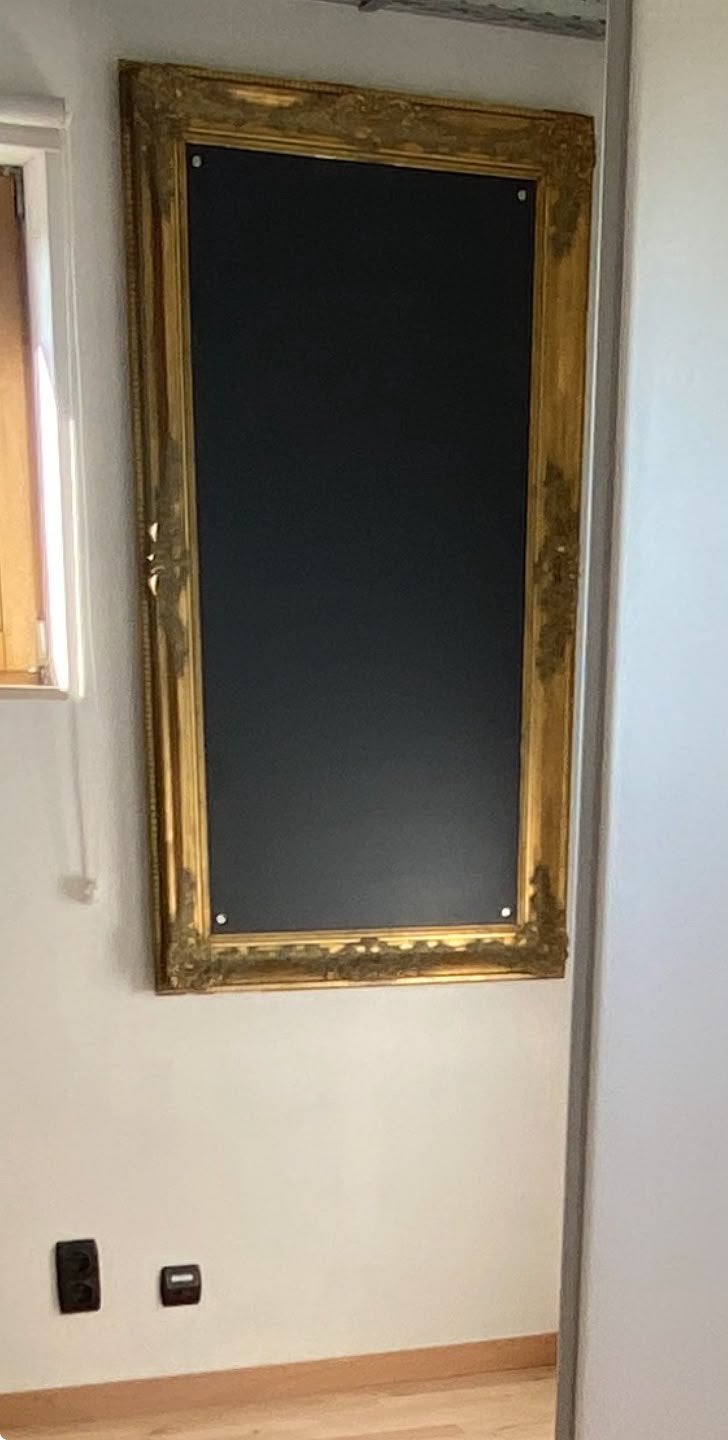 Krijtbord decoratie kader, Ophalen, Zo goed als nieuw