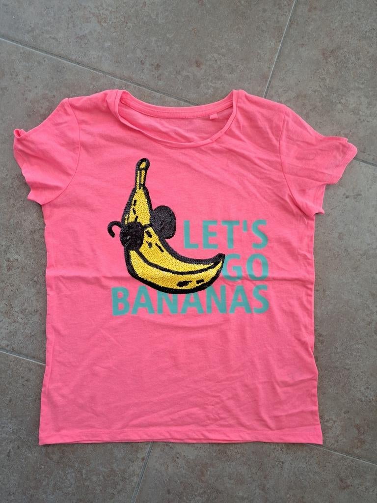 T-shirt met banaan, maat 146-152, Ophalen of Verzenden