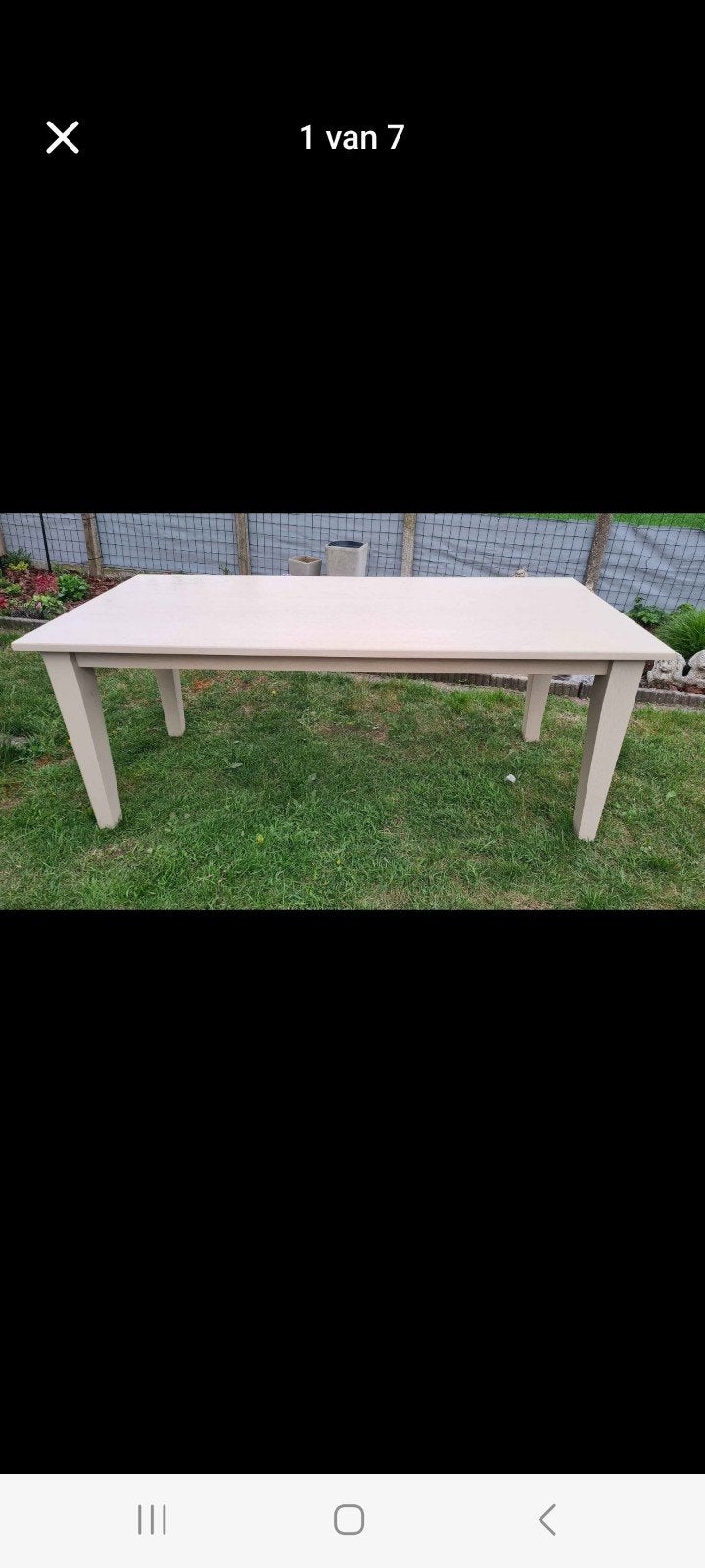 Landelijke tafel  licht eiken., Huis en Inrichting, Tafels | Eettafels, Ophalen