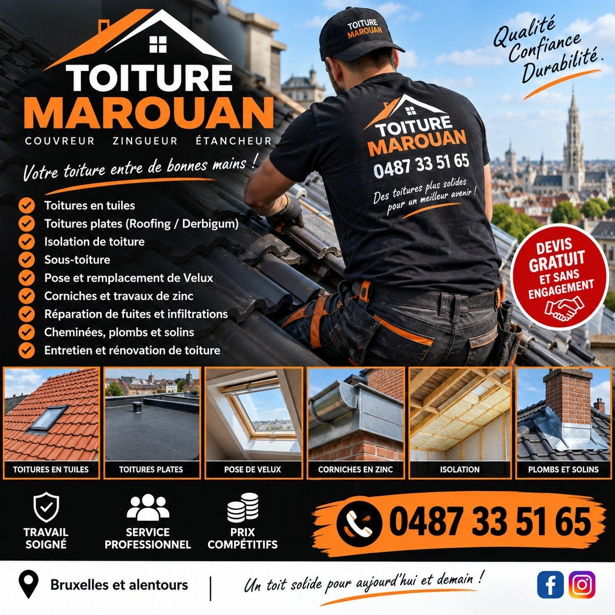 couvreur zingeur, Bricolage & Construction, Tuiles & Revêtements de toit, Enlèvement