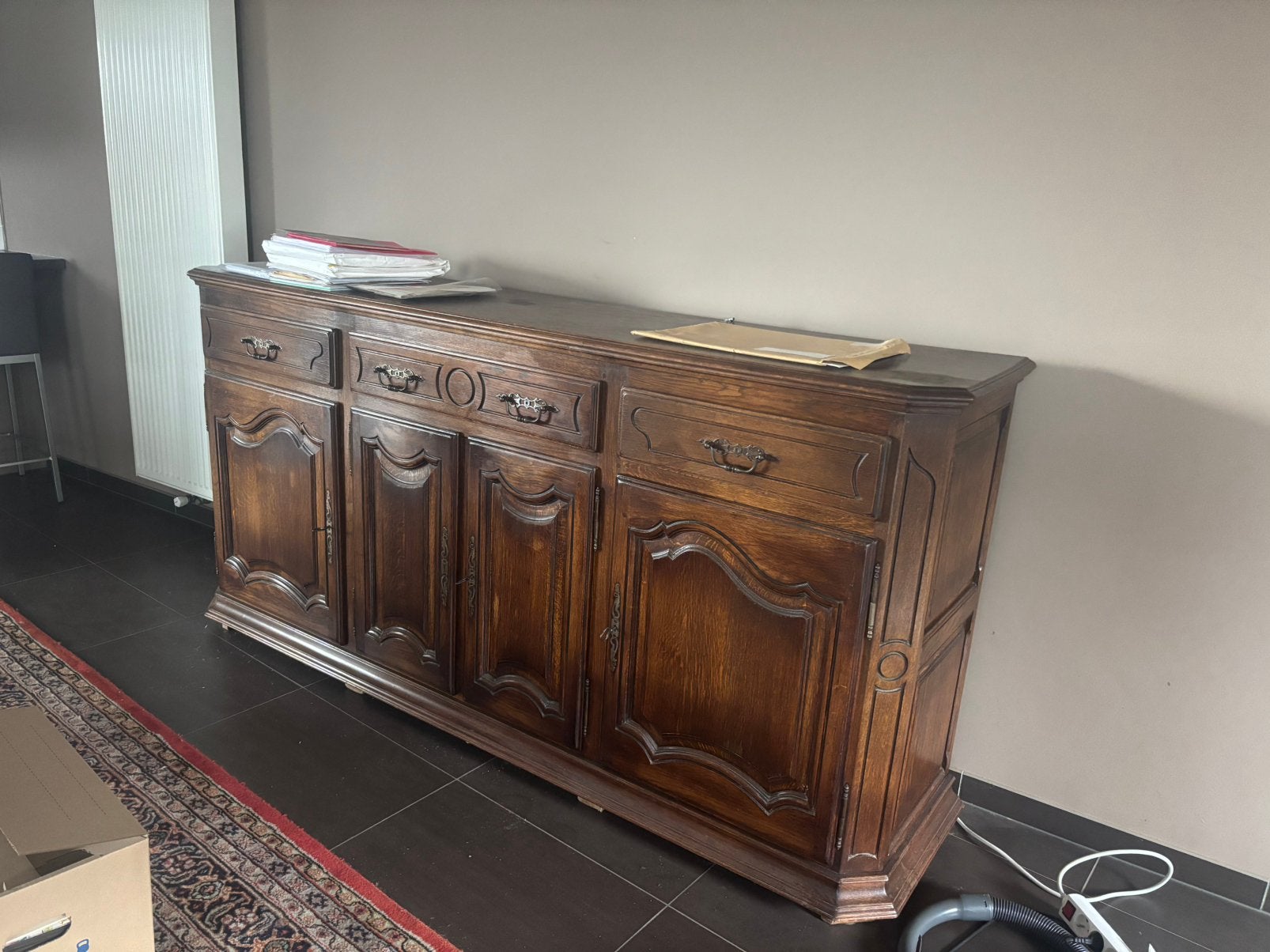 Buffet/buffet ancien, Avec tiroir(s), 25 à 50 cm, 200 cm ou plus, Klassiek