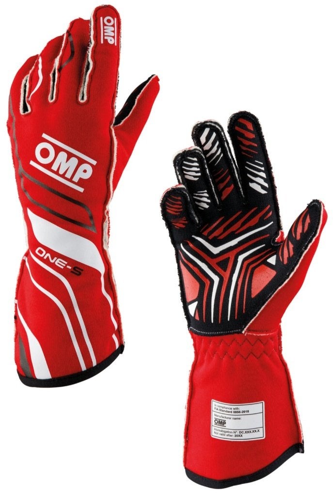 Gants FIA OMP One-S - Taille M, Sports & Fitness, Karting, Neuf, Casque ou Gants, Enlèvement ou Envoi