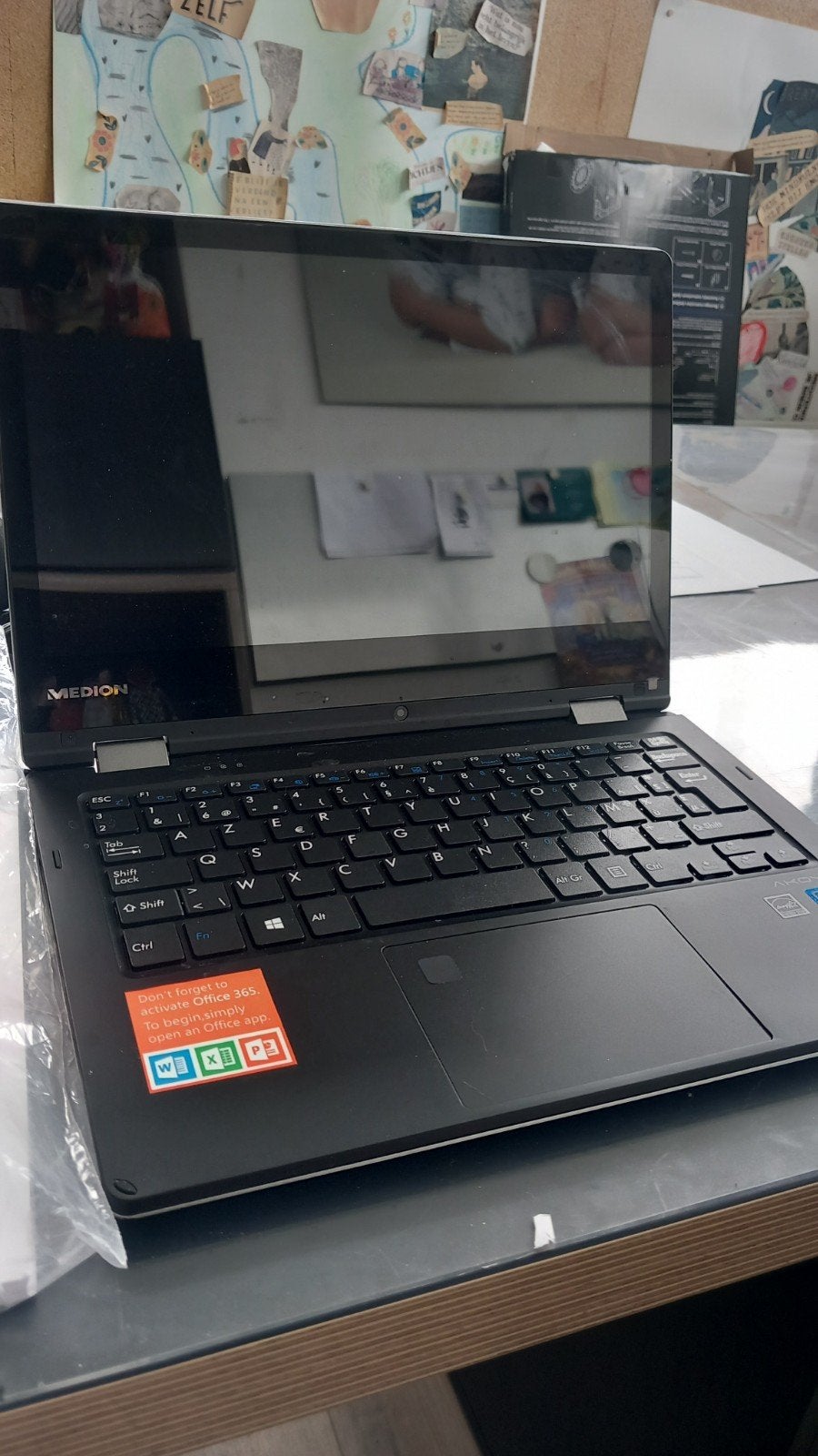 notebook medion 11.6 inch, Computers en Software, Windows Laptops, Ophalen, Gebruikt, Azerty, Met touchscreen
