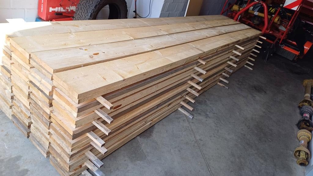 Nieuwe steigerplanken 4meter., Doe-het-zelf en Bouw, Hout en Planken, Ophalen, Plank
