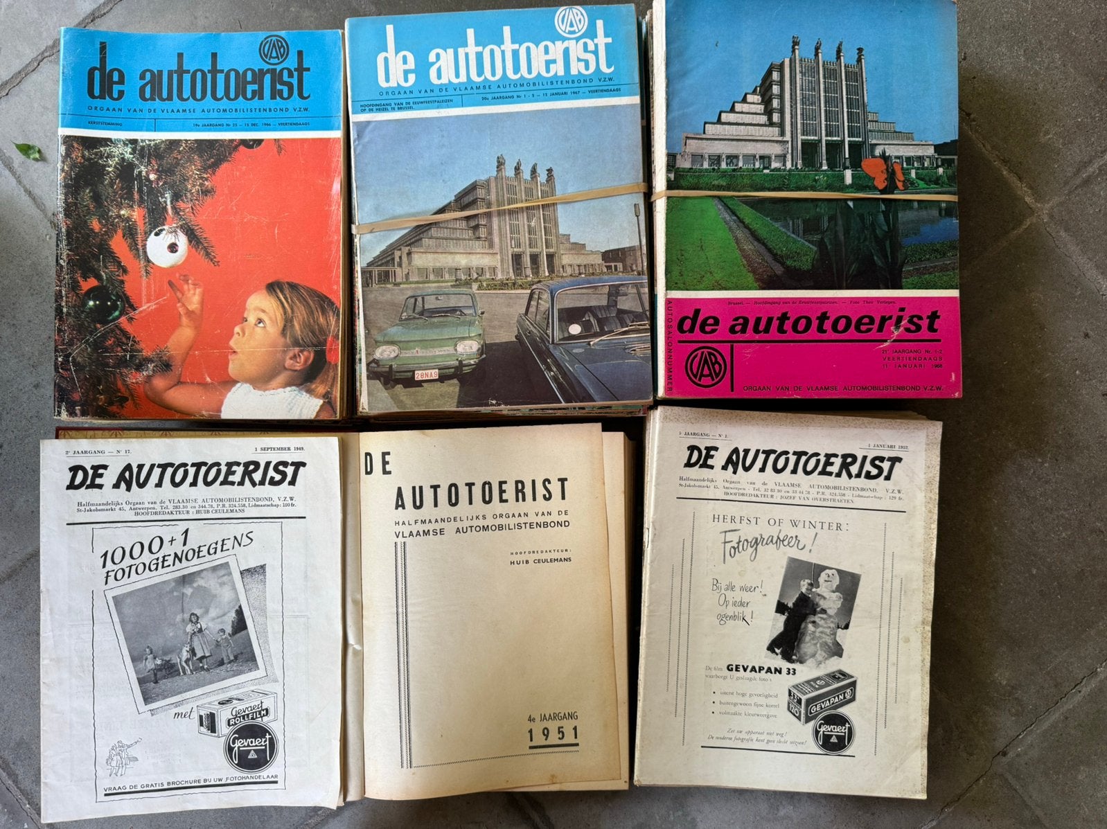 Oude tijdschriften De autotoerist, Boeken, Stock en Verzamelingen, Ophalen, Gelezen